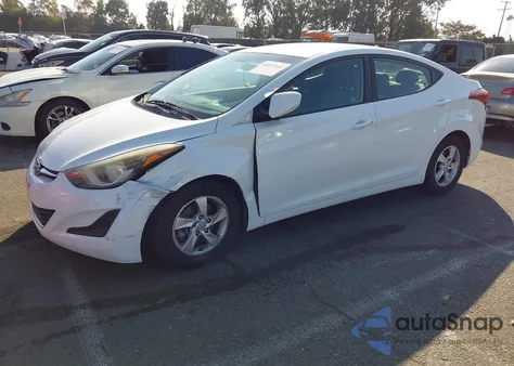 2015 Hyundai Elantra Se from USA, damaged, VIN 5NPDH4AE5FH614548